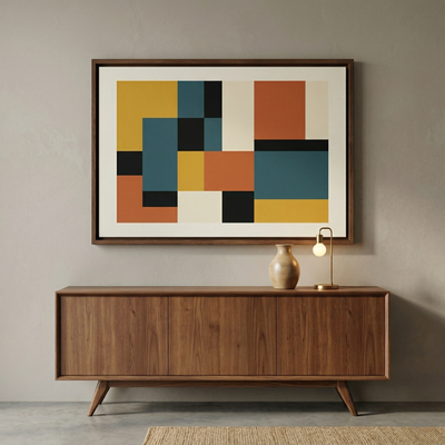 Zamansız Bir Dönüş: Mid-Century Modern Estetiği ve Duvarlardaki Geometrik Ruh