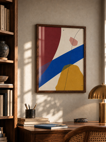 Renk Ekseni Modern Soyut Duvar Tablosu