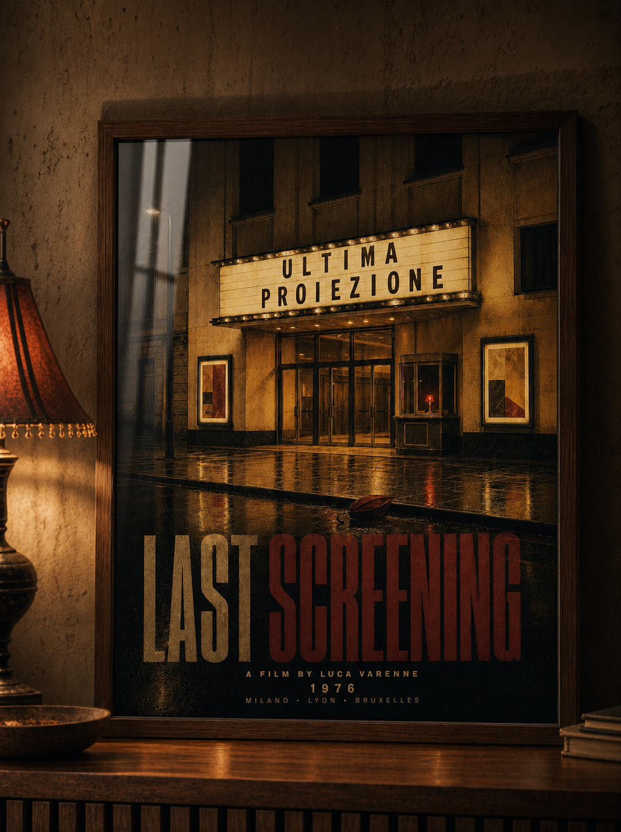 Son Gösterim Vintage Sinema Duvar Tablosu