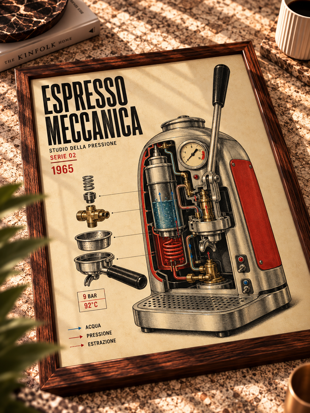 Espresso Atölyesi Vintage Kahve Duvar Tablosu