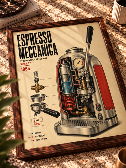 Espresso Atölyesi Vintage Kahve Duvar Tablosu