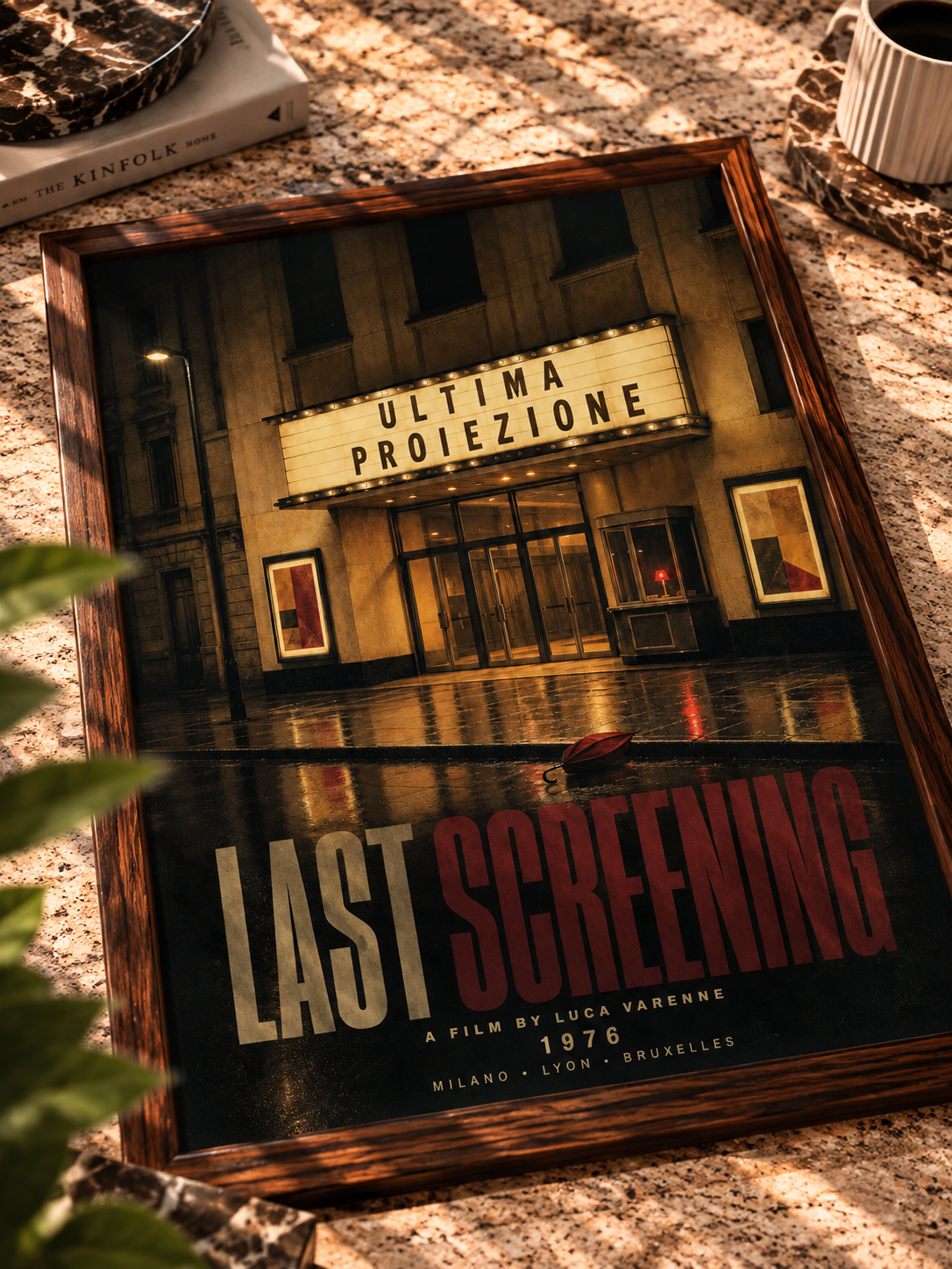Son Gösterim Vintage Sinema Duvar Tablosu