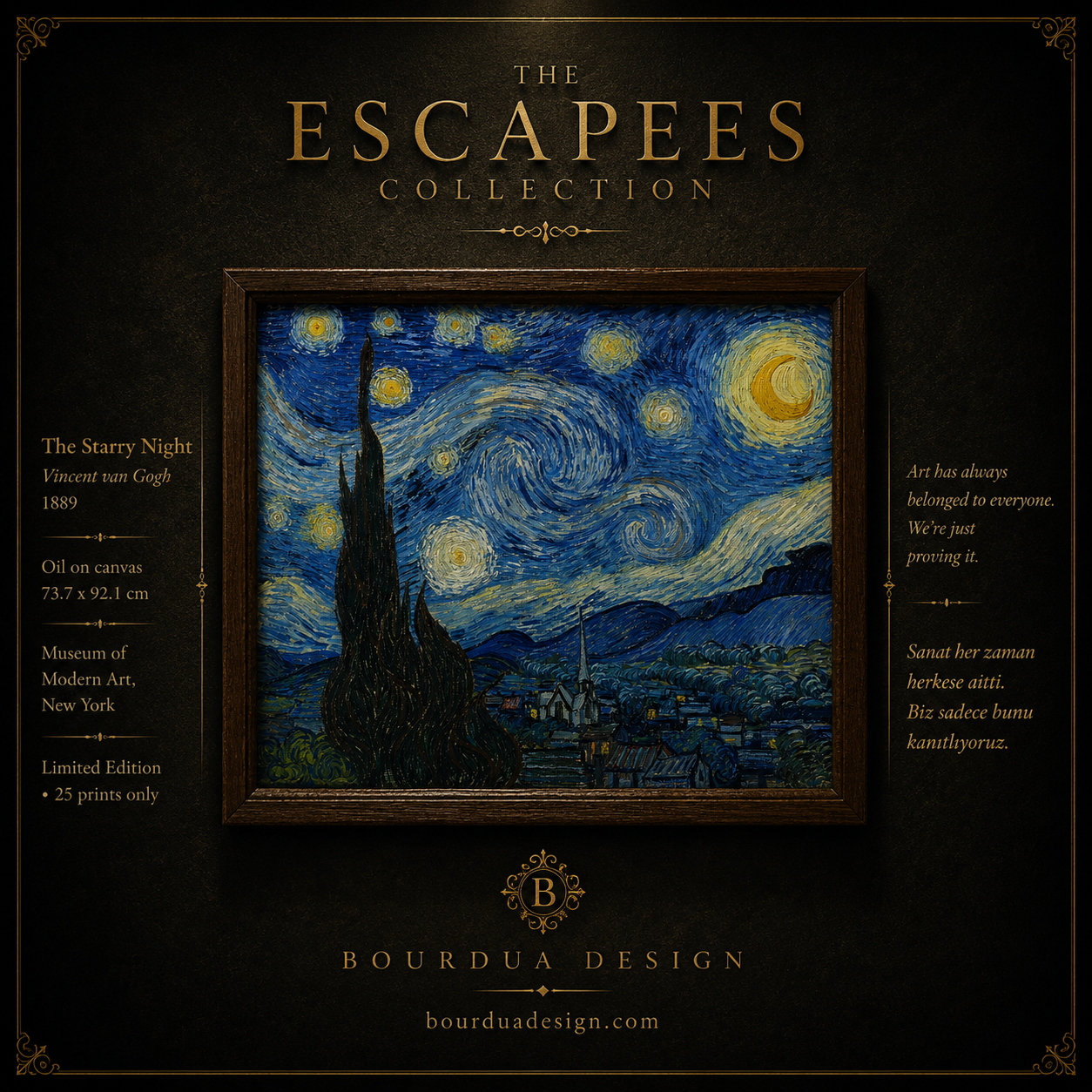 The Starry Night — Van Gogh | Limited Edition Print