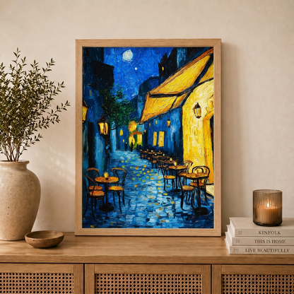 Gece Kafesi | Van Gogh Tarzı Sokak Sanatı Duvar Sanatı