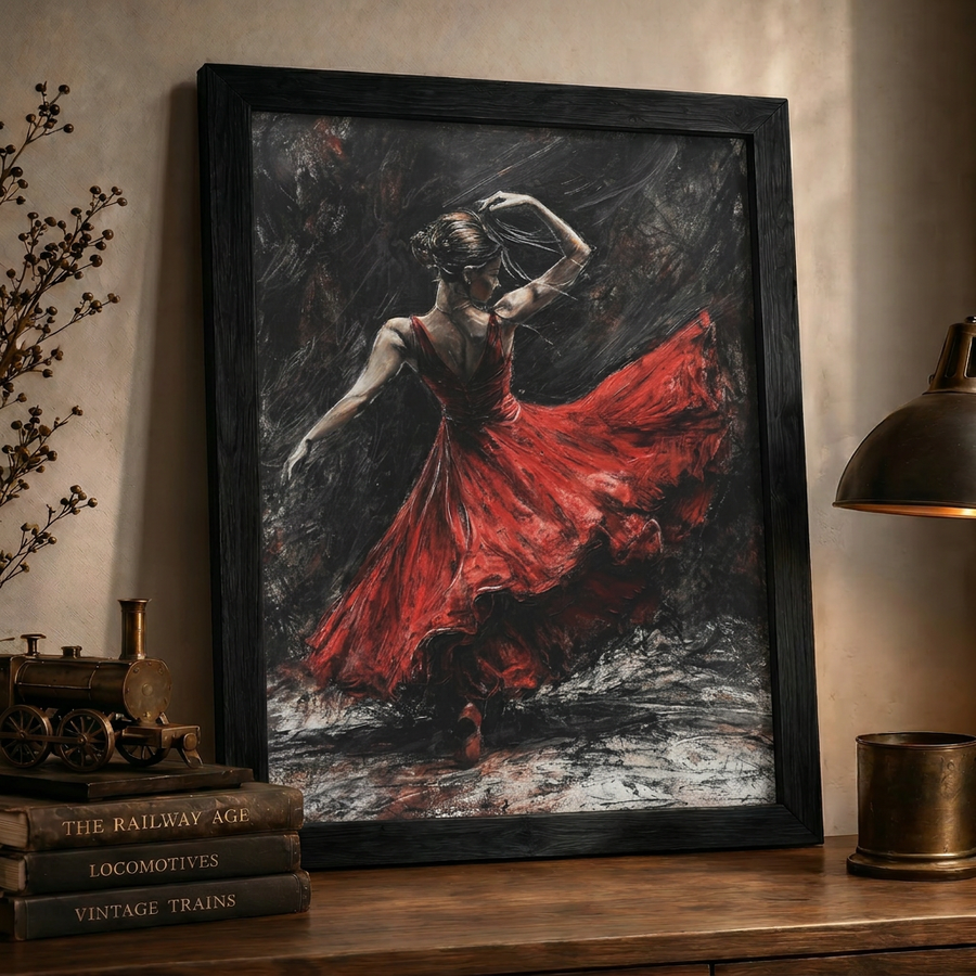 Ateşin Dansı | Flamenko Dansçısı Duvar Sanatı