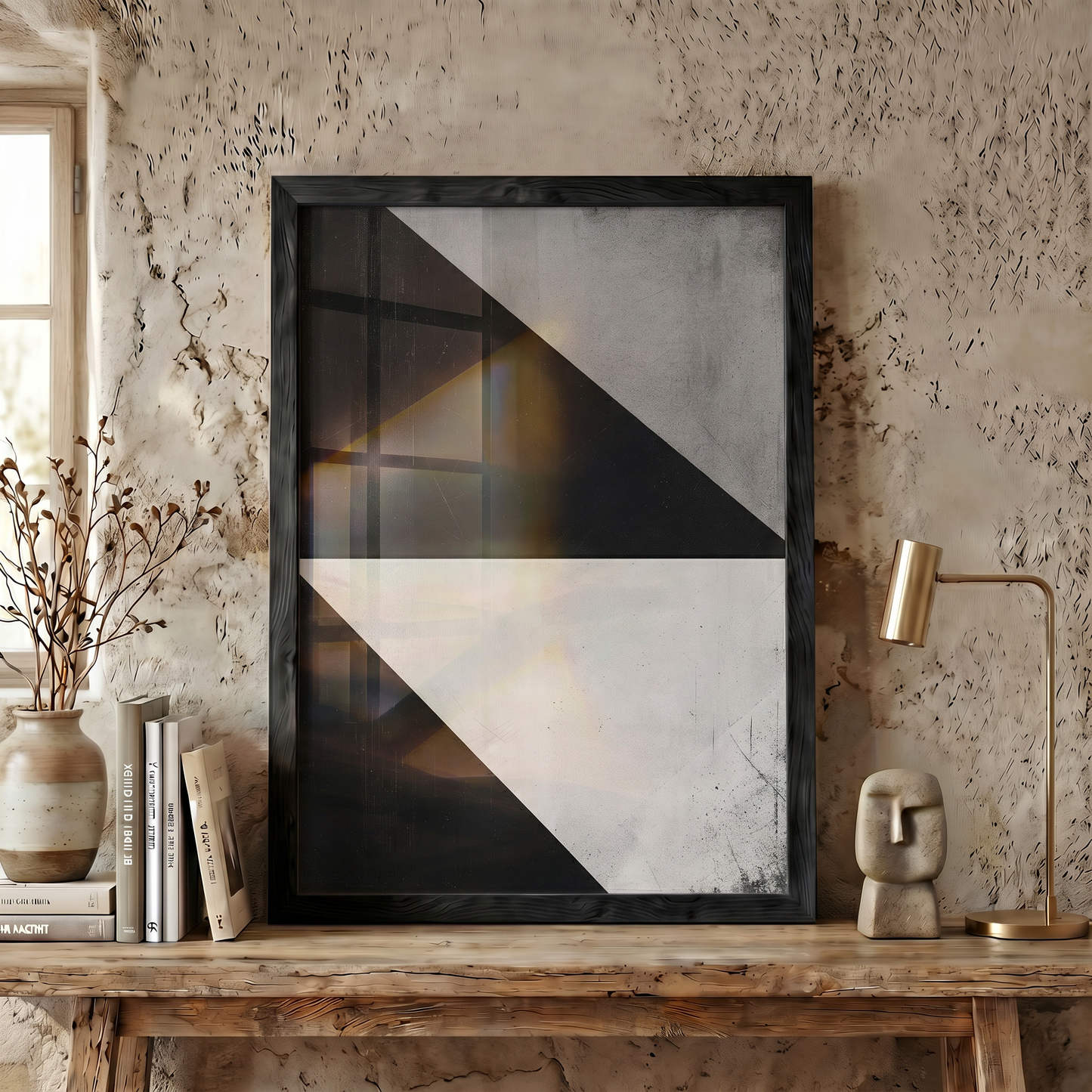Kırılma · Bauhaus Üçgen Geometrik Duvar Sanatı