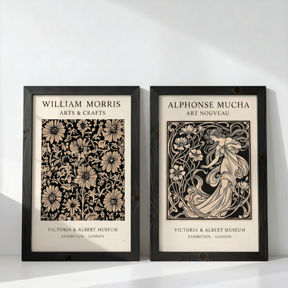 Morris & Mucha | Sanat Akımları İkili Duvar Sanatı