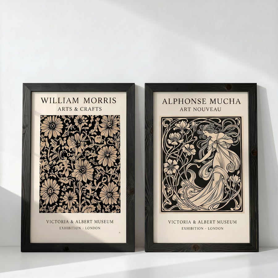 Morris & Mucha | Sanat Akımları İkili Duvar Sanatı
