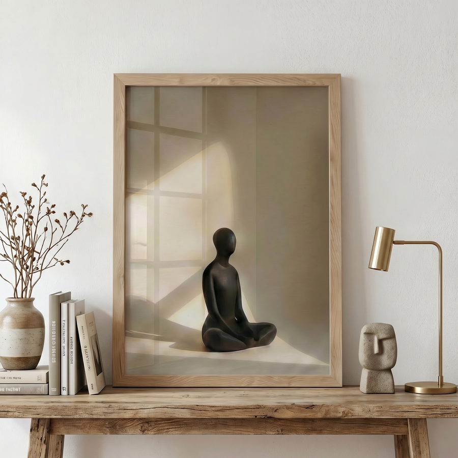 İçe Dönüş · Meditasyon Figür Duvar Sanatı
