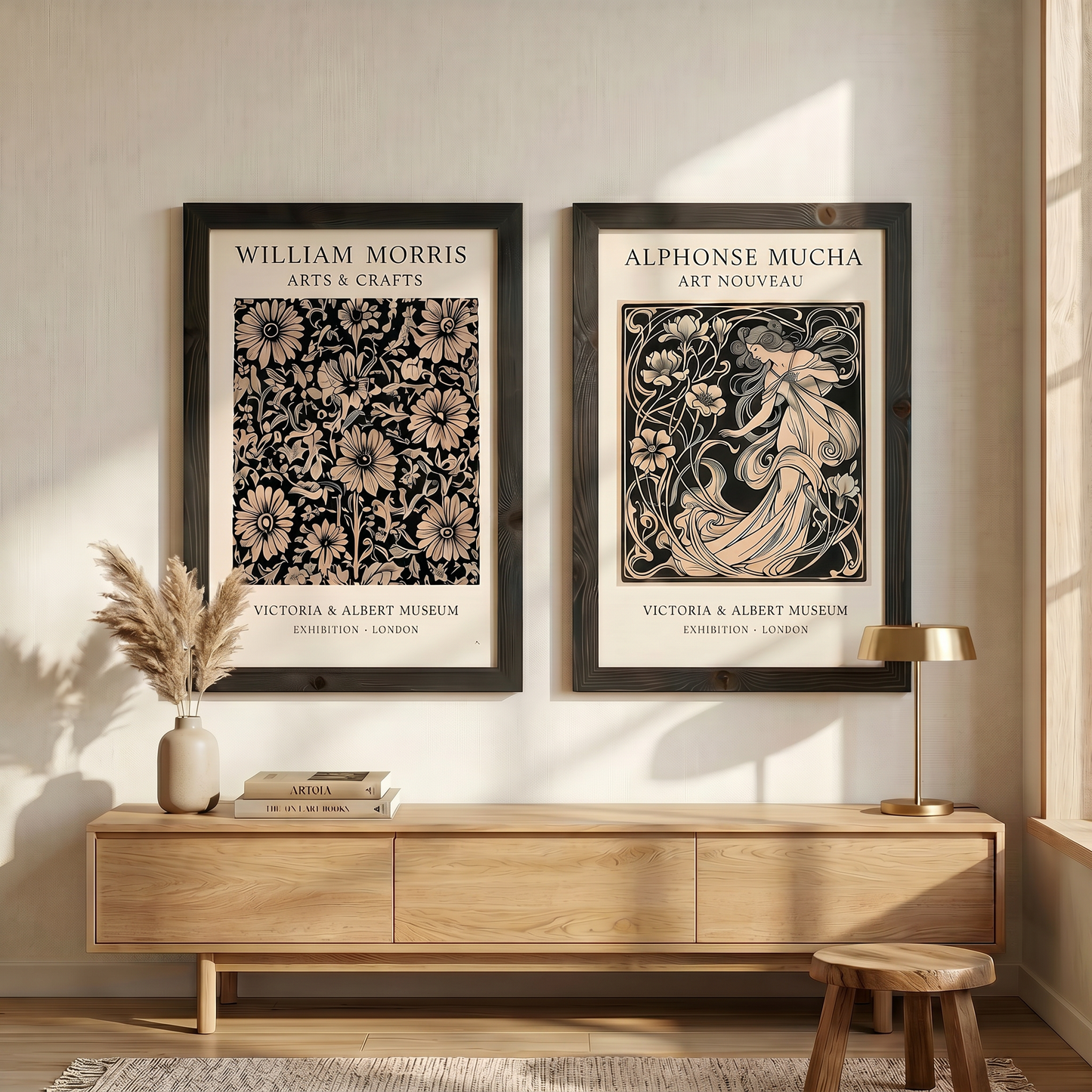 Morris & Mucha | Sanat Akımları İkili Duvar Sanatı