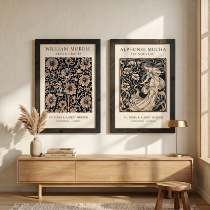 Morris & Mucha | Sanat Akımları İkili Duvar Sanatı