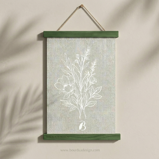 Gizli Mıknatıslı Meşe Askı Çerçeve – 7 Renk | Bourdua Design